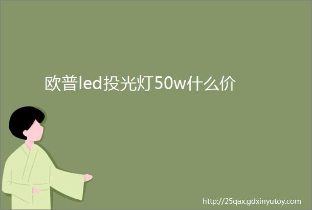 欧普led投光灯50w什么价